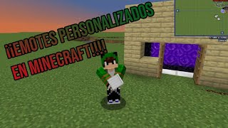 Como poner emotes personalizados en Minecraft  Mod Emotecraft [upl. by Eryn9]