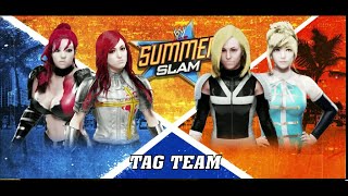 Erza Nightwalker amp Erza Scarlet vs Lucy Ashley amp Lucy Heartfilia ★ WWE 2K19 ★ [upl. by Goulet720]