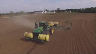 Myers Farms Brownsville Indiana planting soybeans May 25 2016 [upl. by Allayne]