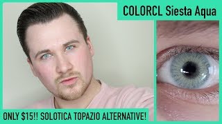 Siesta Concept Aqua Contact Lens Review  15 Solotica Topazio Dupes [upl. by Abner]