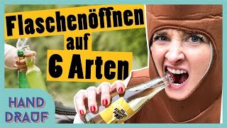 DGS  Challenge Flasche öffnen ohne Flaschenöffner  „Das schaffst du nie“ [upl. by Berard260]