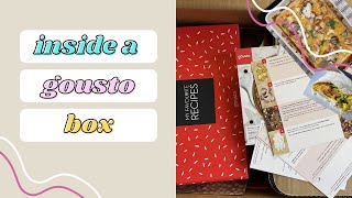 WHATS INSIDE A GOUSTO BOX 2021 [upl. by Igic]