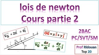 les lois de newton 2 bac partie 2 [upl. by Arreik164]