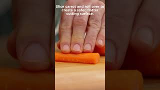 The perfect julienned carrot doesnt exi👀🥕 CarrotChop KnifeSkills [upl. by Anirdna]