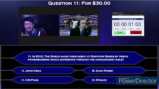 WWE AEW Trivia Show Replay  Who Wants To Be A One Hundredaire [upl. by Pedaiah]