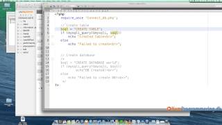 MySQLi tutorial  guide  3  Opret databaser og tabeller [upl. by Aelahs]