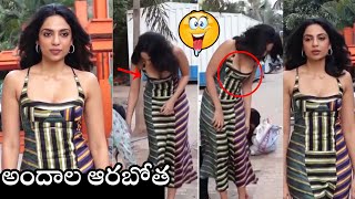 Sobhita Dhulipala HOT🔥 Cleavage At Major Movie Promotions  Adivi Sesh  Major  Movie Blends [upl. by Canada]