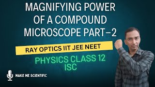 Ray optics  Compound microscope Optical Instruments  Image at infinity PART 2 Class 12 Physics [upl. by Divan]