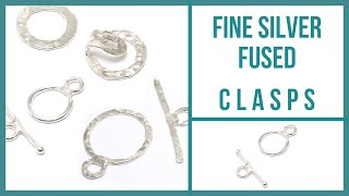 Fine Silver Fused Clasps Tutorial  Beaducationcom [upl. by Cagle]