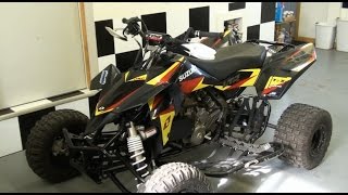 Suzuki LTR 450 Oil Change [upl. by Sion665]