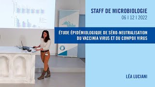 Étude épidémiologique de séroneutralisation du vaccinia virus et du cowpox virus [upl. by Nonohcle]