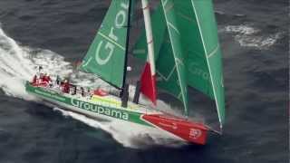 Groupama 4 vainqueur de la 8ème étape  Etape 8 jour5 Volvo Ocean Race [upl. by Chui686]