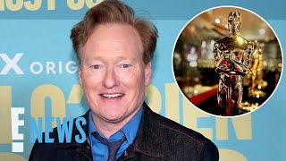 Conan O’Brien’s Gives a CHEEKY RESPONSE to Hosting the Oscars “America Demanded It”  E News [upl. by Teirrah]