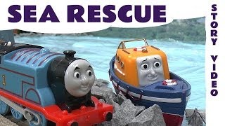 Thomas And Friends SEA RESCUE Story With Captain The Lifeboat [upl. by Anirda]