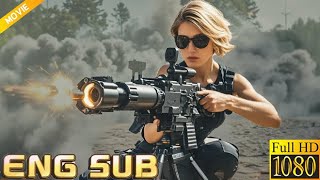 2024 Action Movie A super female agent battles Mutant Cerberus with an American Gatling gun [upl. by Thunell564]