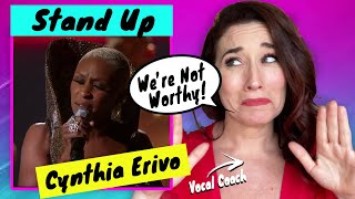 Vocal Coach Reacts Cynthia Erivo  Stand Up  WOW She was [upl. by Finkelstein]