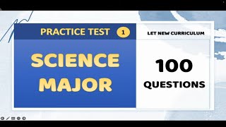 DIAGNOSTIC TEST FOR SCIENCE MAJORSHIP  LET EXAM  MARCH 2025 [upl. by Enahpad874]