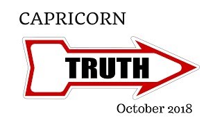 CAPRICORN The Harsh Truth October 2018 [upl. by Nosreip193]