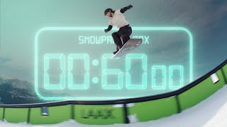 60 sec with Lukas Kortmann  Snowpark LAAX  2122 4 [upl. by Khorma]