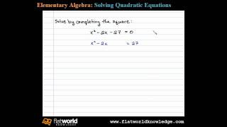 Completing the Square  Algebra fwk  TryThis090201 [upl. by Consalve]