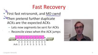 Computer Networks 7 7 TCP Fast Retransmit Fast Recovery 1649 YouTube 360p [upl. by Glennie]