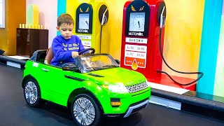 Funny Tema Ride on Power Wheels cars and Pretend Play with toys on the Park [upl. by Codding966]