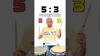 53 Polyrhythm in 15 Seconds drums [upl. by Kenway943]