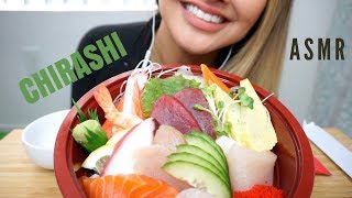 ASMR Chirashi Bowl Sashimi and Rice  Eating sounds and Whispering [upl. by Annav40]