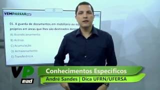 Dica 3  Conhecimentos Específicos  UFRN  UFERSA  André Sandes [upl. by Ecnarwal]