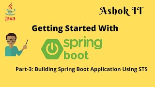 Building Spring Boot Application using STS  Example  Ashok IT [upl. by Elwee]