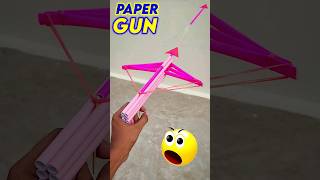 Amazing paper gun  how to make paper crossbow gun  Best paper toy [upl. by Torrell]