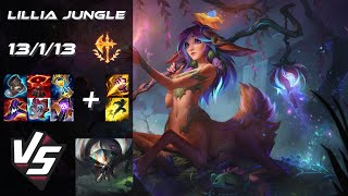 JUNGLE Lillia vs Skarner  NA Challenger Patch 1421 [upl. by Nava]