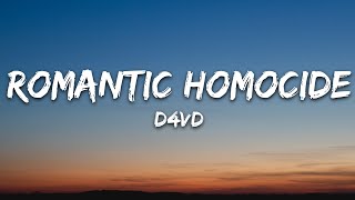 d4vd  Romantic Homicide Lyrics [upl. by Anawik408]