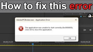 Adobe IPC brokerexe  Application Error fix Bengali [upl. by Asaph252]