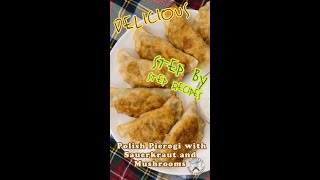 How to Make Polish Pierogi with Sauerkraut and Mushrooms  Authentic Recipe [upl. by Gambrell269]