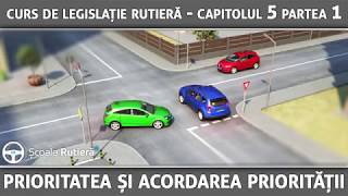 Curs de legislație rutieră  Cap 5 Part 1  Prioritatea și acordarea priorității [upl. by Ilime]