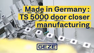 How its made  door closer manufacturing  GEZE Insights [upl. by Ecinerev222]