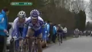 2009 E3 Prijs Vlaanderen Highlights Filippo Pozzato takes the win over Tom Boonen [upl. by Irvin]