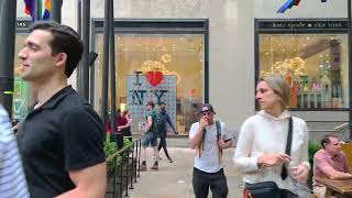 Manhattan  New York  5th Avenue June 2023  Rockefeller center  St Patricks Cathedral  4K [upl. by Aenyl]