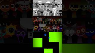 All Incredibox Sprunki Characters Singing Together Mod Happy vs Horror  Blue Bouncing Square [upl. by Lakim]