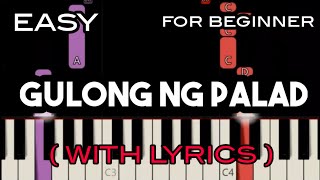 GULONG NG PALAD  LYRICS   RENZ VERANO  SLOW amp EASY PIANO [upl. by Rimaa]