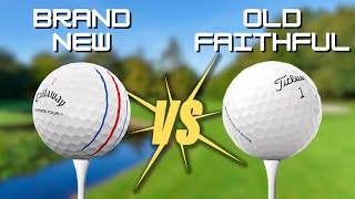 Golf Ball Showdown CALLAWAY CHROME TOUR vs TITLEIST PRO V1 [upl. by Ditter]