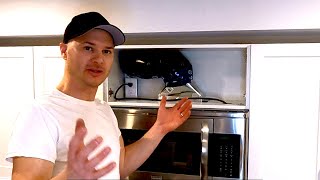 Range Hood Duct Install  Howto  DIY [upl. by Emily]