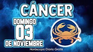 🤑 TU SERAS EL PROXIMO MILLONARIO🤑💲 cáncer ♋ Horóscopo diario 3 DE NOVIEMBRE 2024 🔮 horóscopo de hoy [upl. by Nreval]