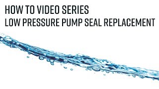 FCI Watermakers Low Pressure Pump Seal Replacement [upl. by Hcahsem963]