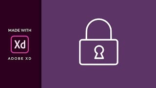 Adobe XD howto  Padlock Icon [upl. by Hahnke565]