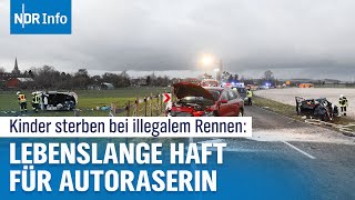 Raserprozess Barsinghausen Lebenslang für tödliches Autorennen  Urteil sorgt für AufsehenNDR Info [upl. by Dimitri]