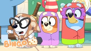 Chaotic Cousin Moments 😆 🧡  Bluey Bingo Muffin and Socks 💜  Bingo  Official Channel [upl. by Pfeffer82]