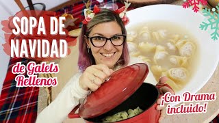 SOPA de NAVIDAD con GALETS RELLENOS de CREMA de QUESO Ideas Menú Nochebuena [upl. by Moore817]