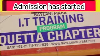 Exciting Update The Saylani Mass Training Grand Startup Program has officially started in Quetta [upl. by Tiphane]